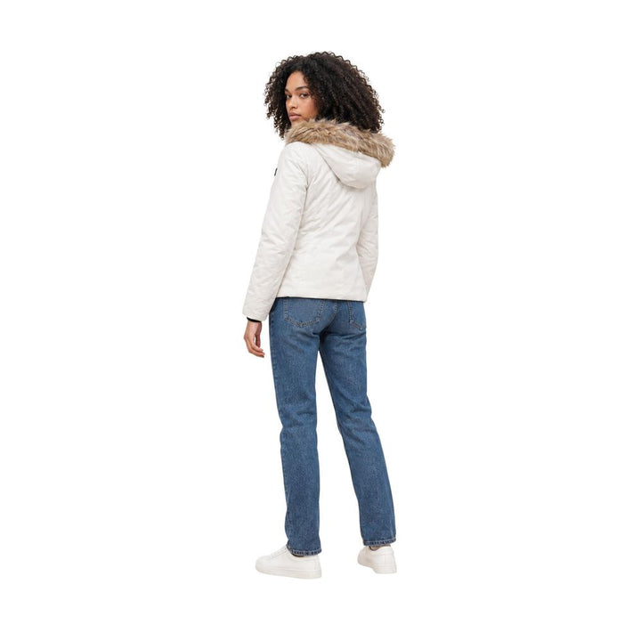 Refrigiwear Cream Polyester Full-Length Jacket