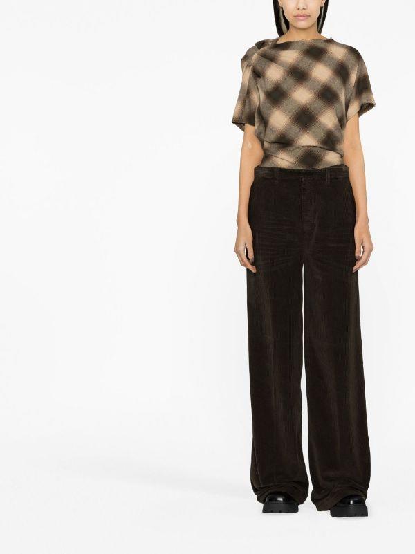 DSQUARED2 wide-leg corduroy trousers-1