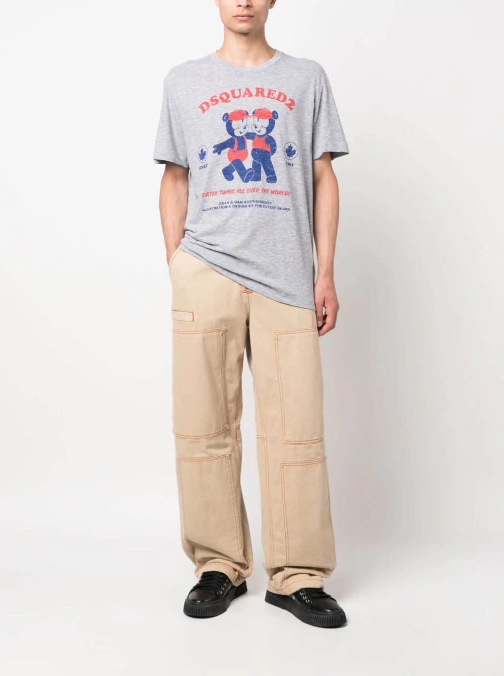 DSQUARED2 logo-print short-sleeve T-shirt-1