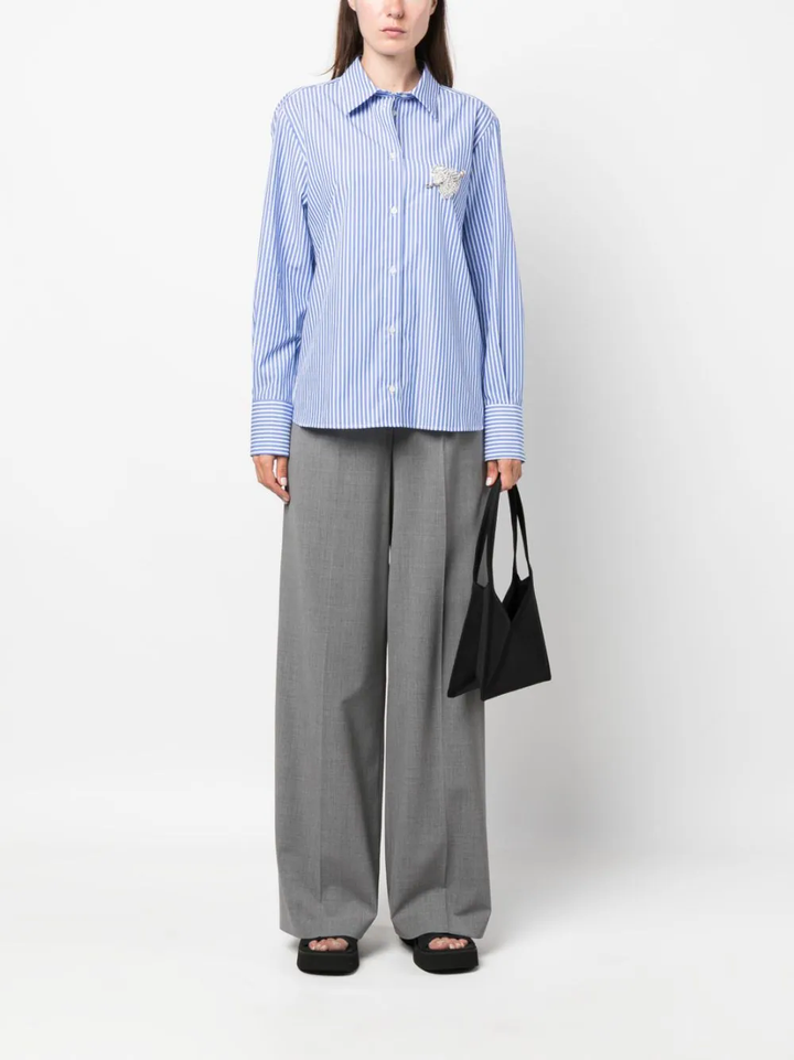 MSGM wide-leg high-waist trousers-4
