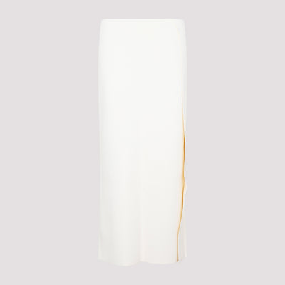 White Viscose Skirt-2