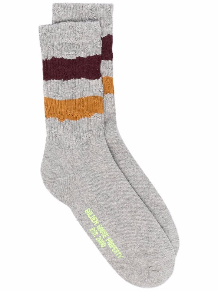 SOCKS HIGH RIB/STRIPES/RIPPED-2