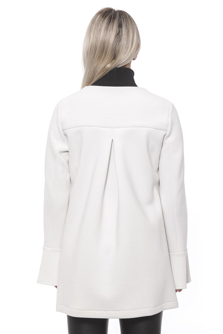 19V69 Italia White Neoprene Jacket & Coat