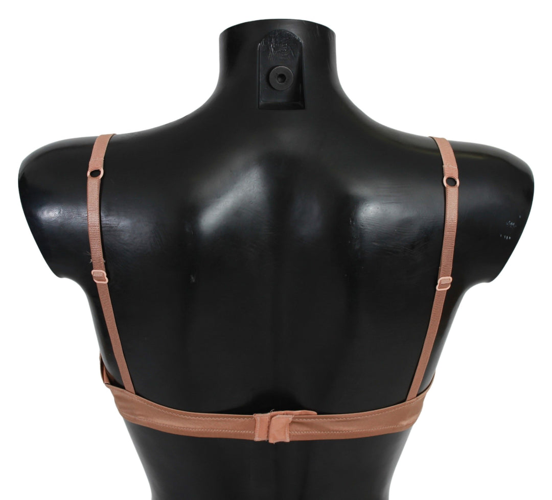 Ermanno Scervino Nude Lace Push Up Silk Underwear
