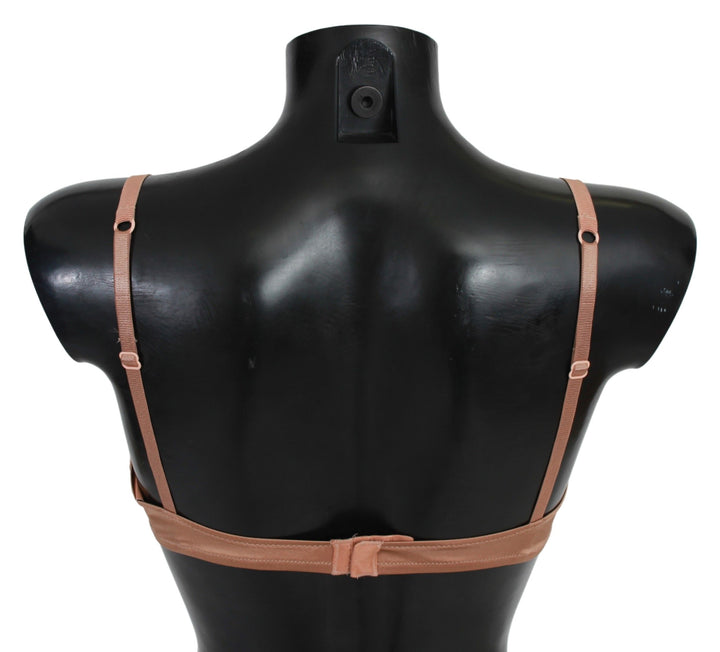 Ermanno Scervino Nude Lace Push Up Silk Underwear