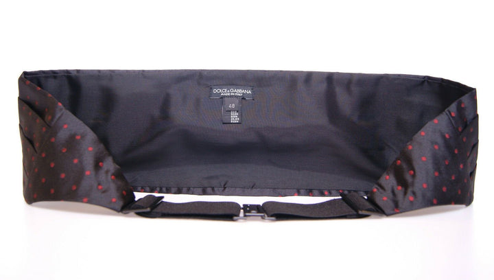 Dolce & Gabbana Black Waist Tuxedo Smoking Belt Cummerbund