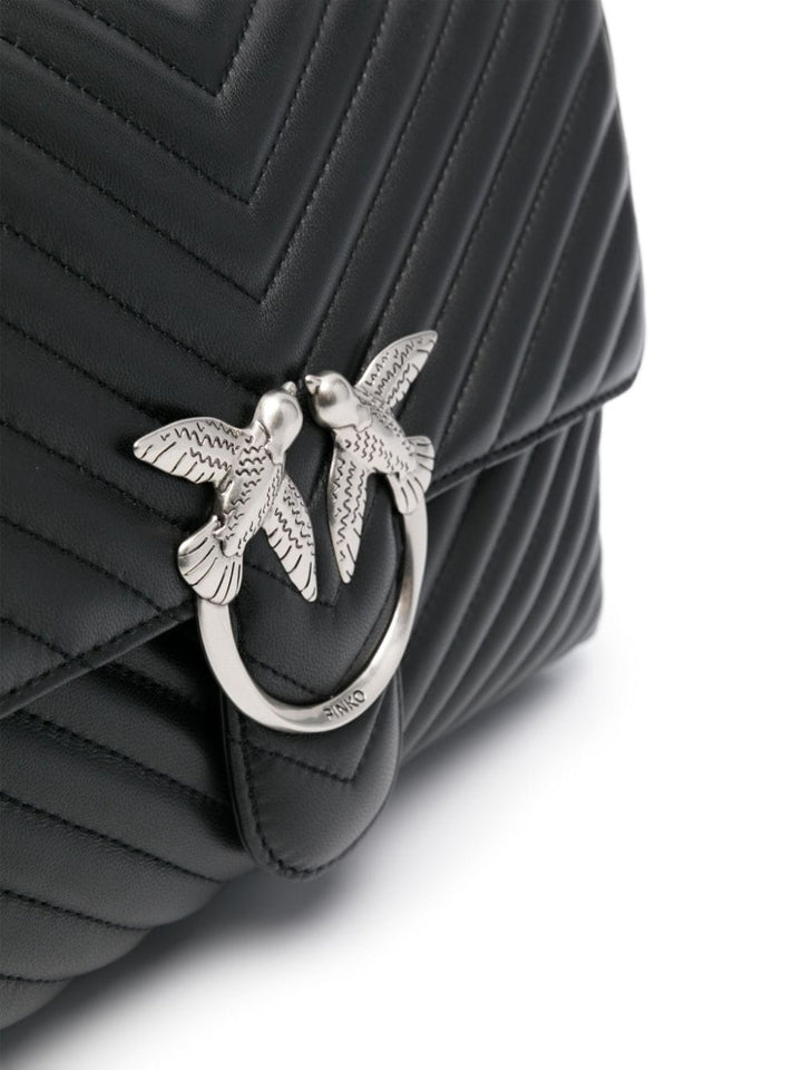 love-birds logo chevron-quilted bag-13