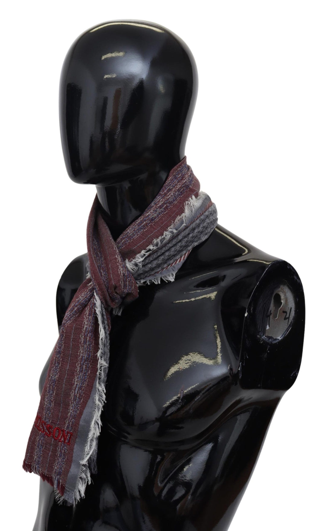 Missoni Multicolor Wool Striped Unisex Neck Wrap Shawl Scarf