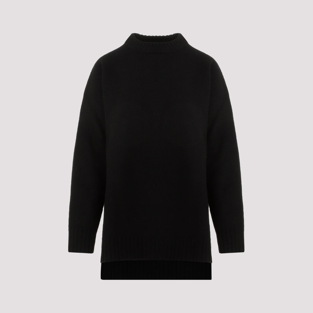Black Wool Pullover-2