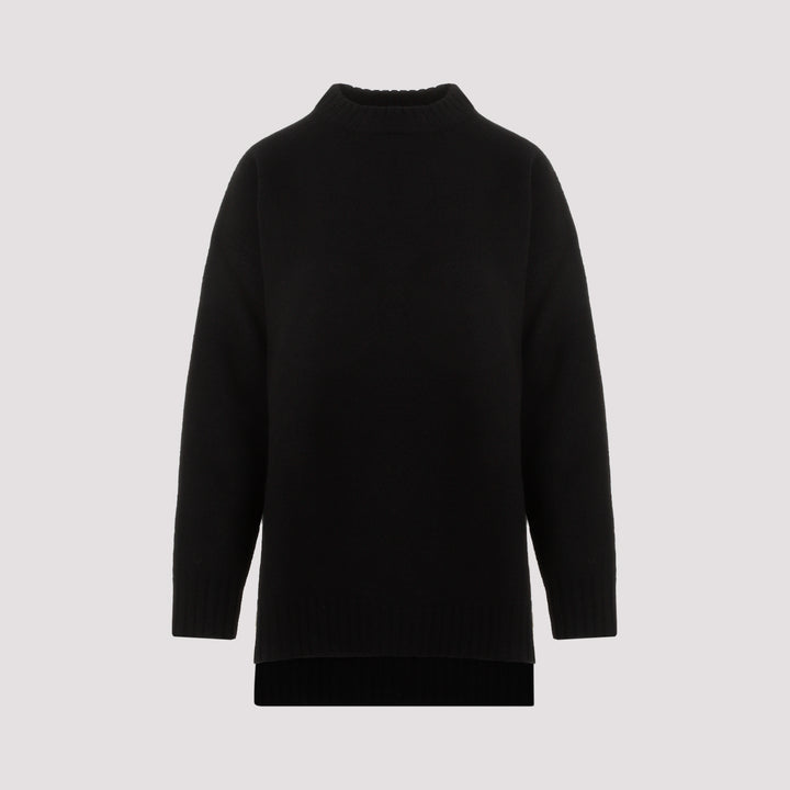 Black Wool Pullover-2