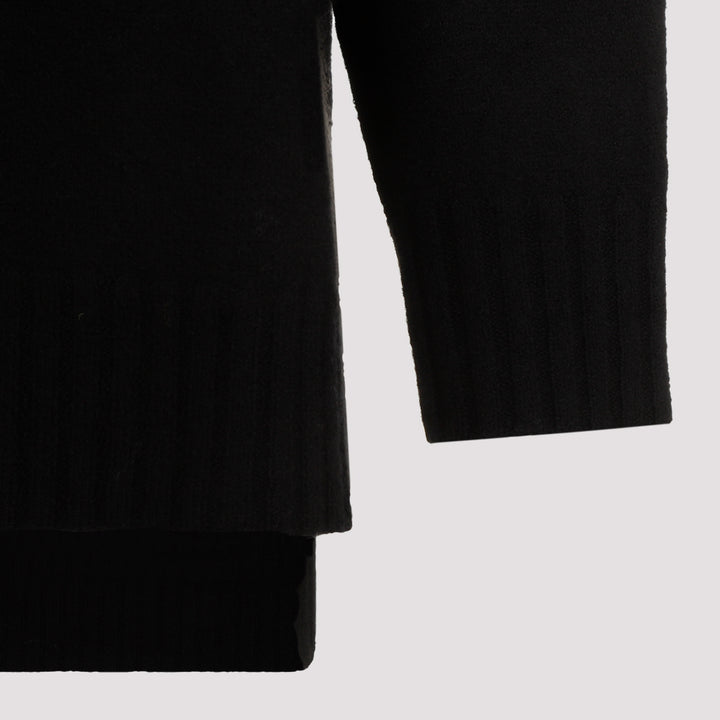 Black Wool Pullover-5
