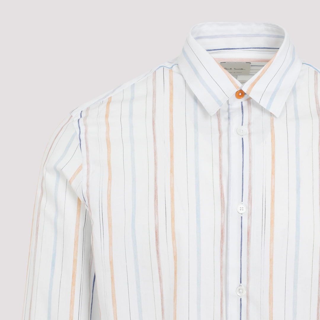 White S/C Regular Fit Organic Cotton Shirt-5