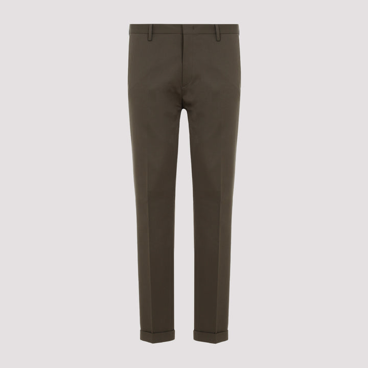 Grey Organic Cotton Trousers-2