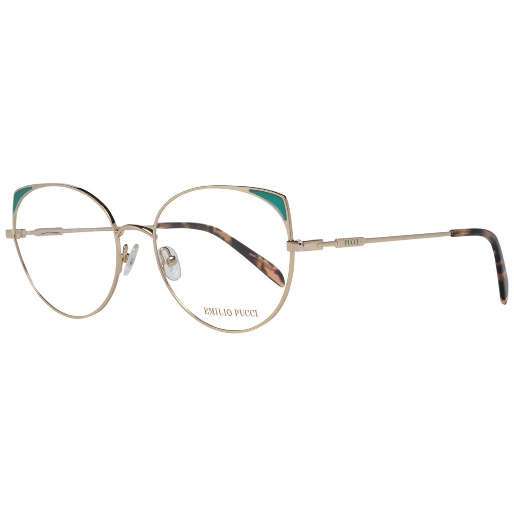 Emilio Pucci Gold Metal & Plastic Glasses Women\'s (Frames) Emilio Pucci Gold Metal Glasses (Frames) – SEYMAYKA main image 3