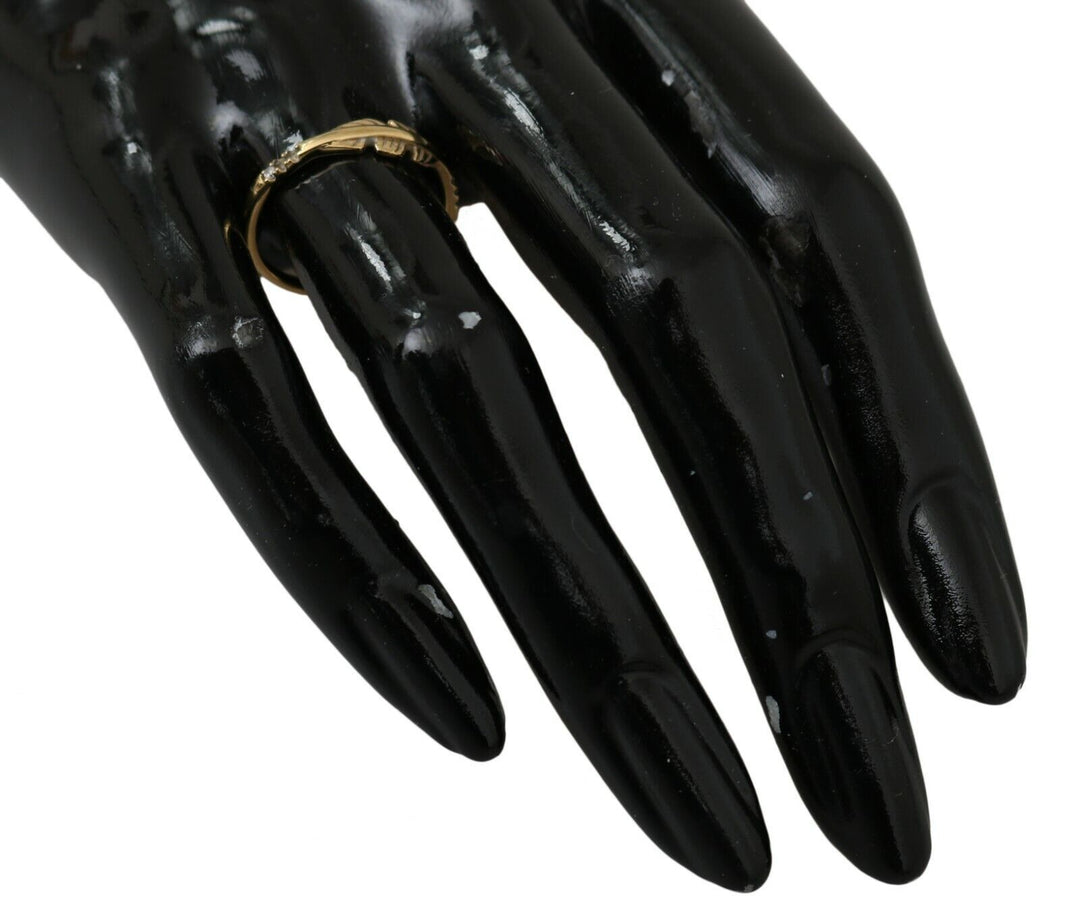 Nialaya Gold Feather Clear CZ 925 Silver Women