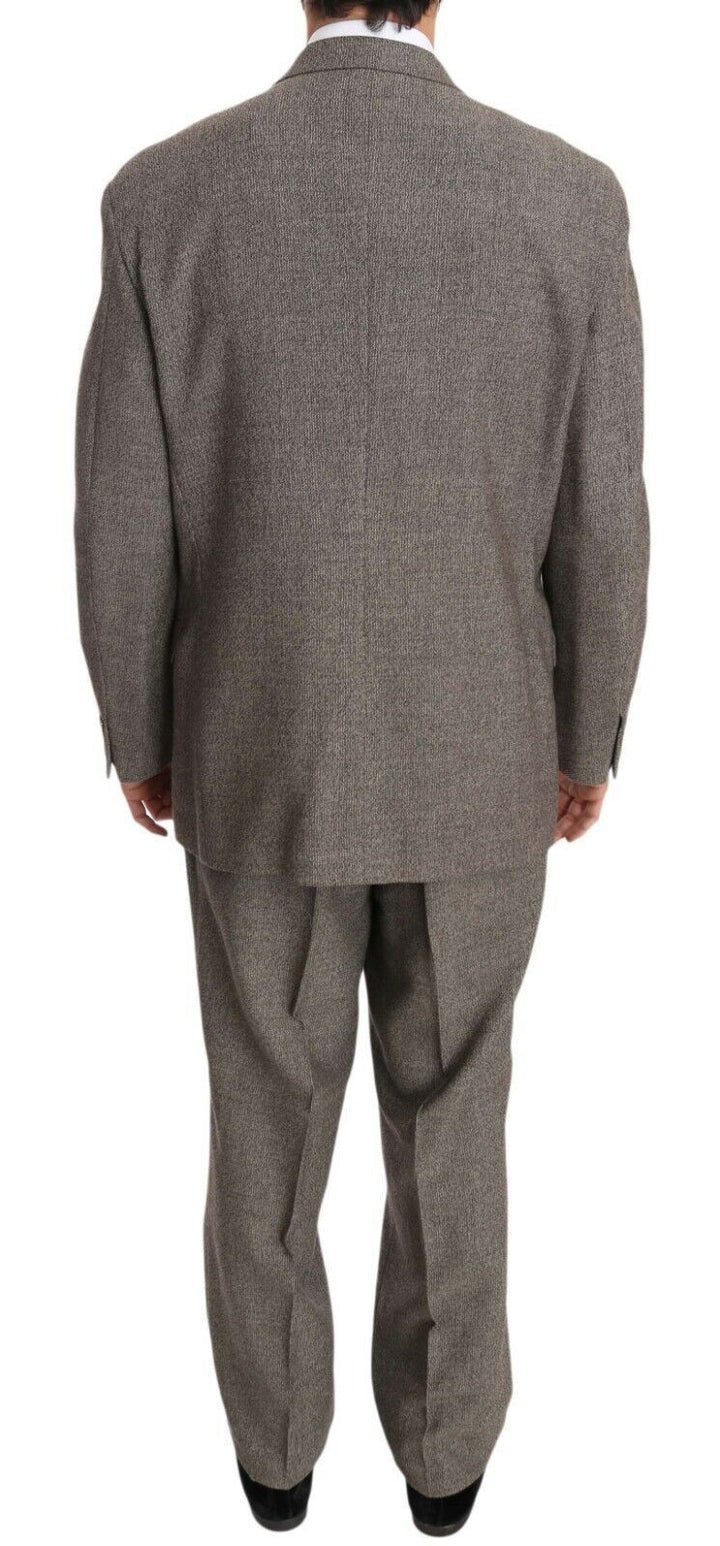 Fendi Brown Wool Regular Single  Breasted Suit