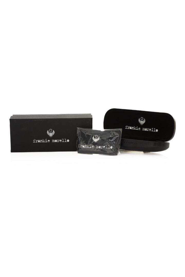 Frankie Morello Brown Acetate Mens Sunglasses