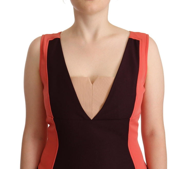 CO|TE Multicolor Polyester Sleeveless Sheath Knee Length Dress