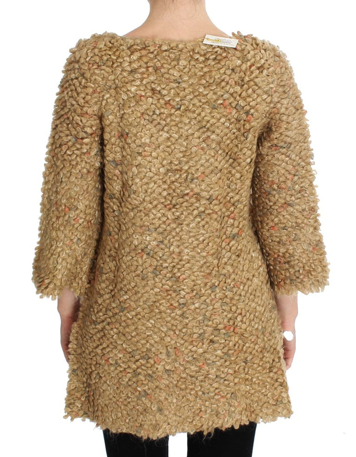 PINK MEMORIES Beige Wool Blend Cape Sweater