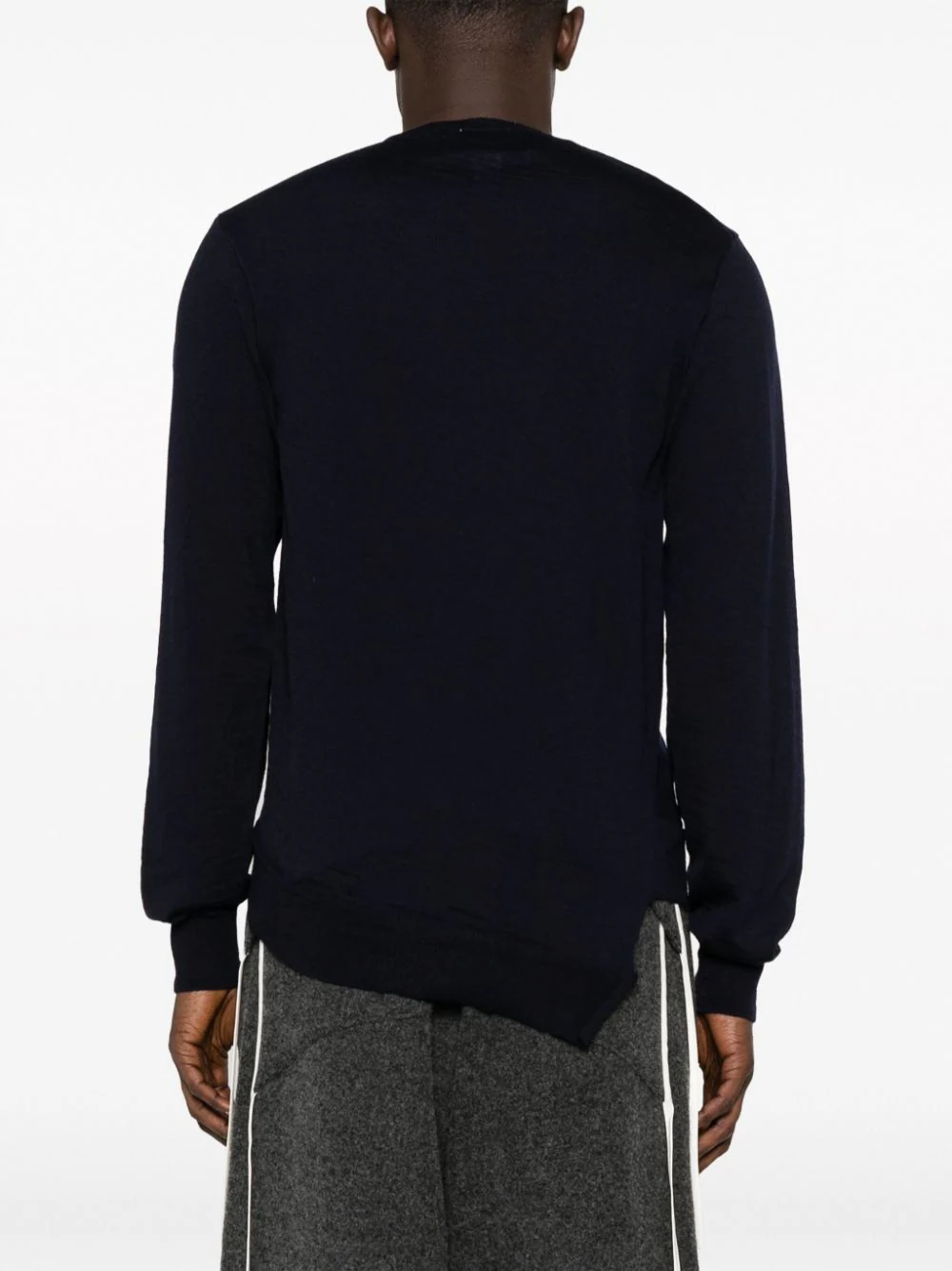 x Lacoste logo-patch wool jumper-10