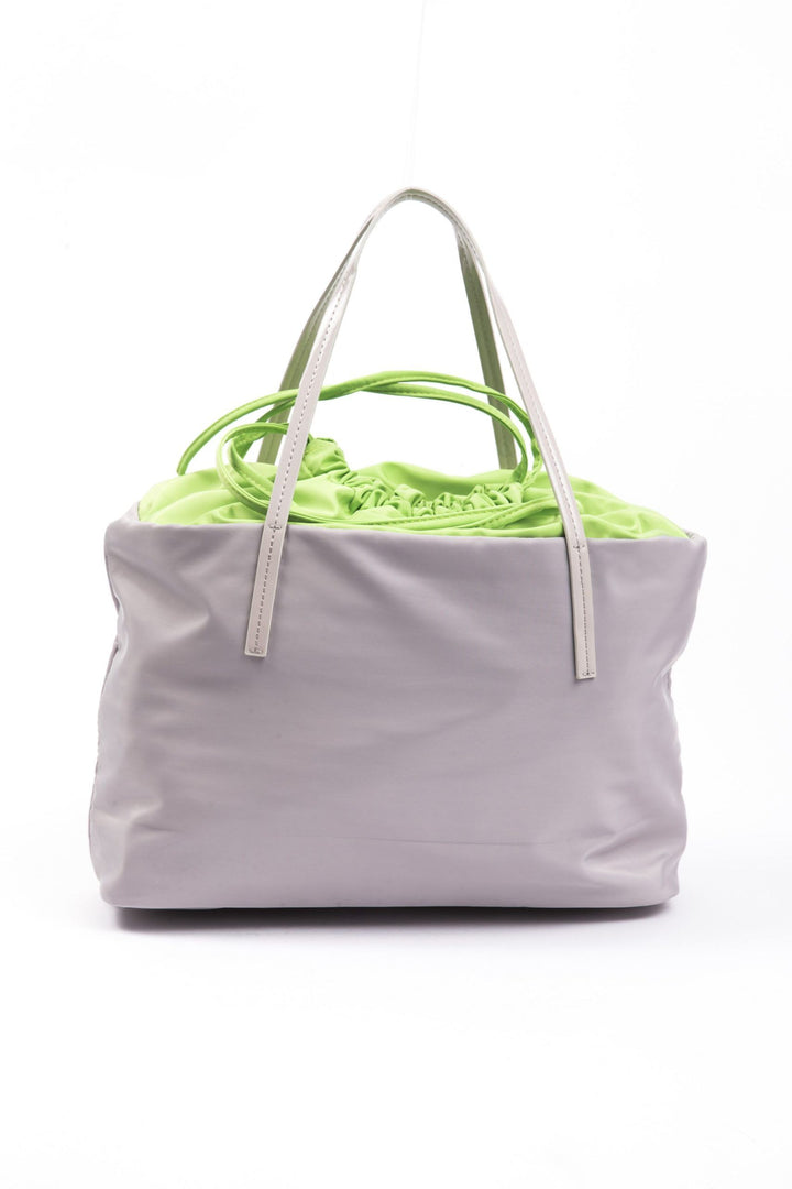 Byblos Chic Gray Shopper Tote for Sophisticated Style