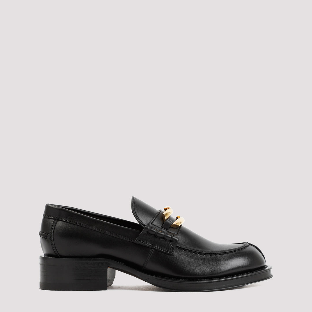 Black Calf Leather Medley Loafers-0