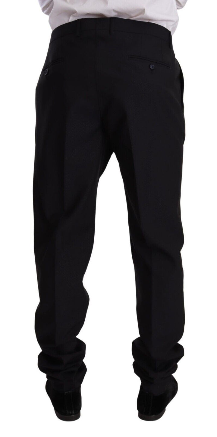 Dolce & Gabbana Blue GOLD Wool Single Breasted 2 Piece Suit