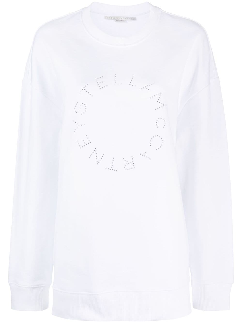STELLA McCARTNEY rhinestone-embellished logo sweatshirt-1