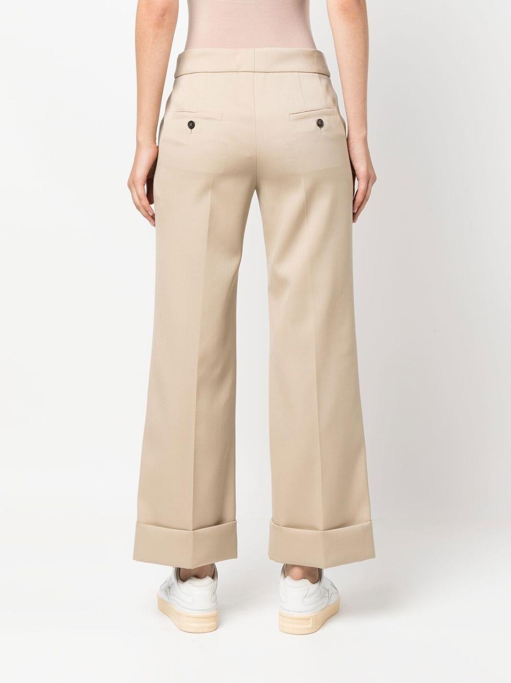 LANVIN mid-rise cropped wool trousers-2