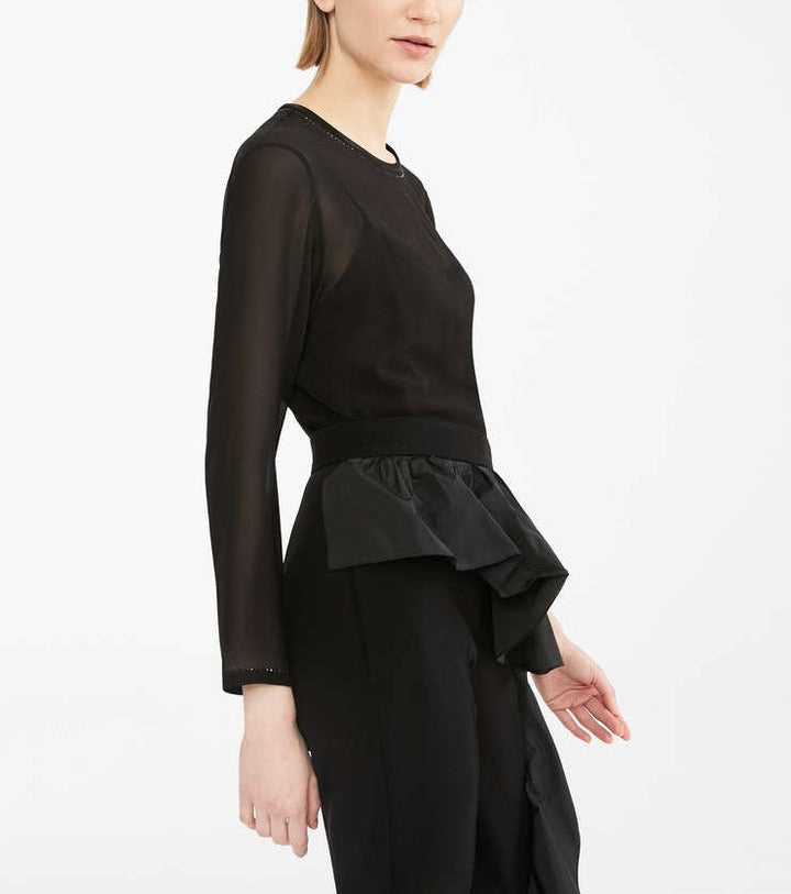 MAX MARA Ferrera semi transparent shirt-4