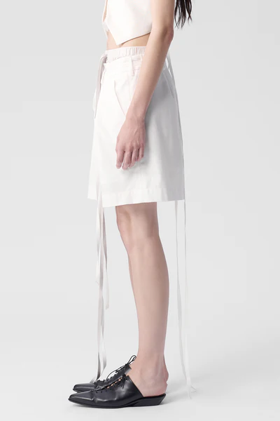 JESS PLEATED SHORTS COTTON TWILL-3