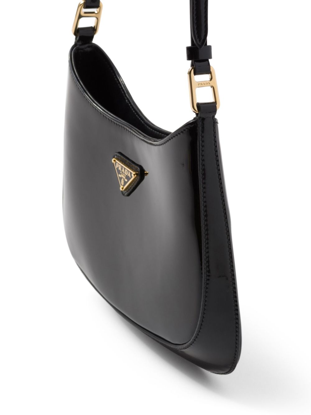 Cleo patent-leather shoulder bag-3