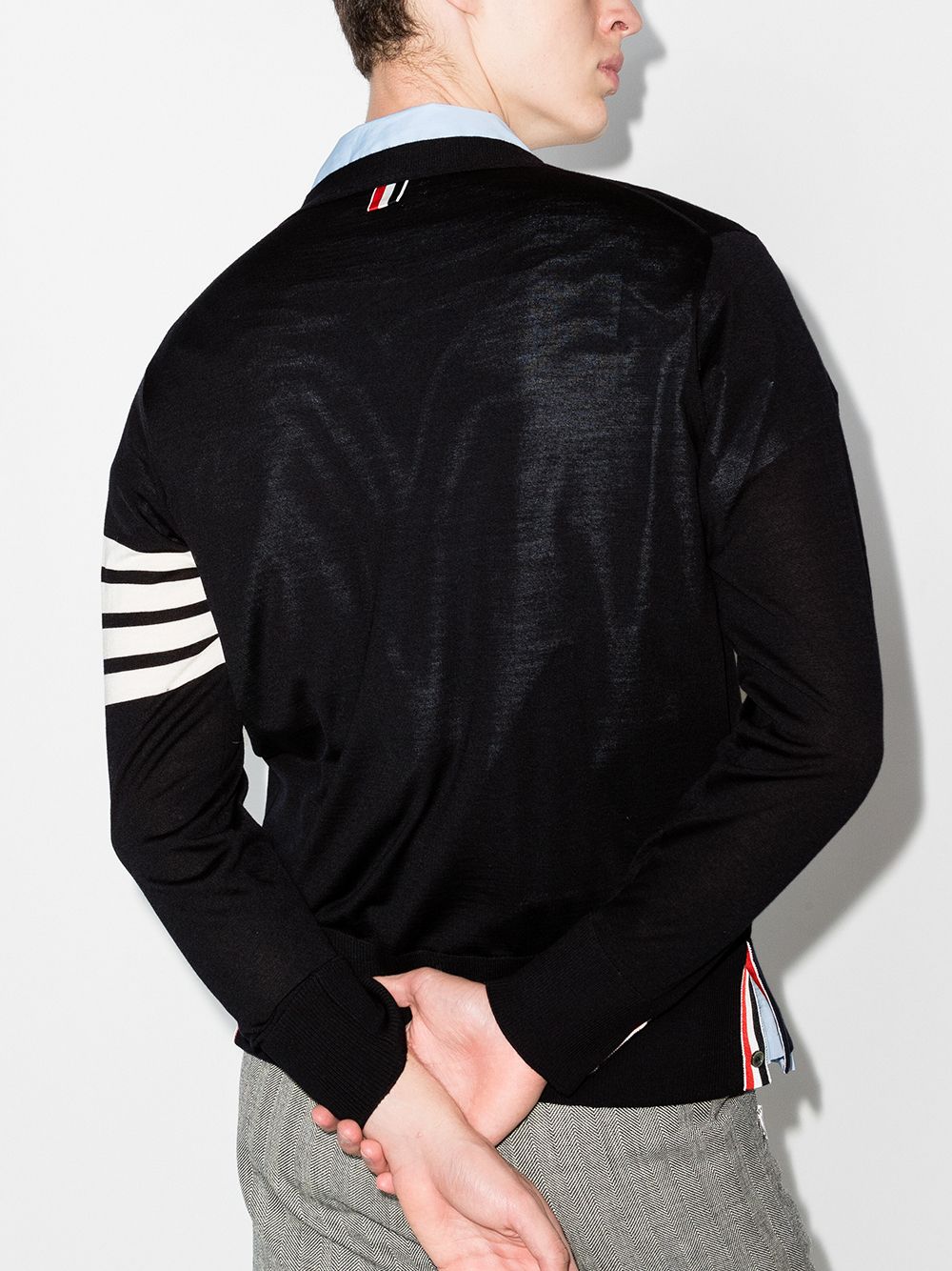 4-Bar knitted cardigan-4