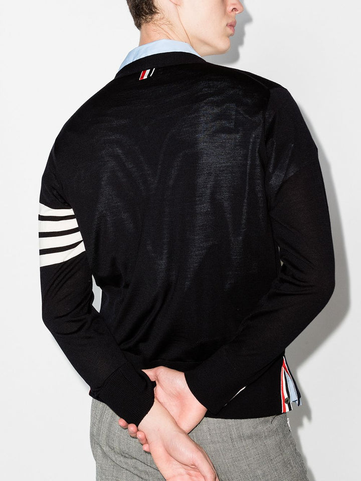 4-Bar knitted cardigan-4