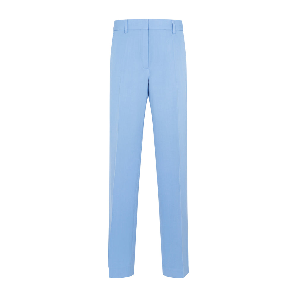 Light Blue Pulley Wool Pants-1
