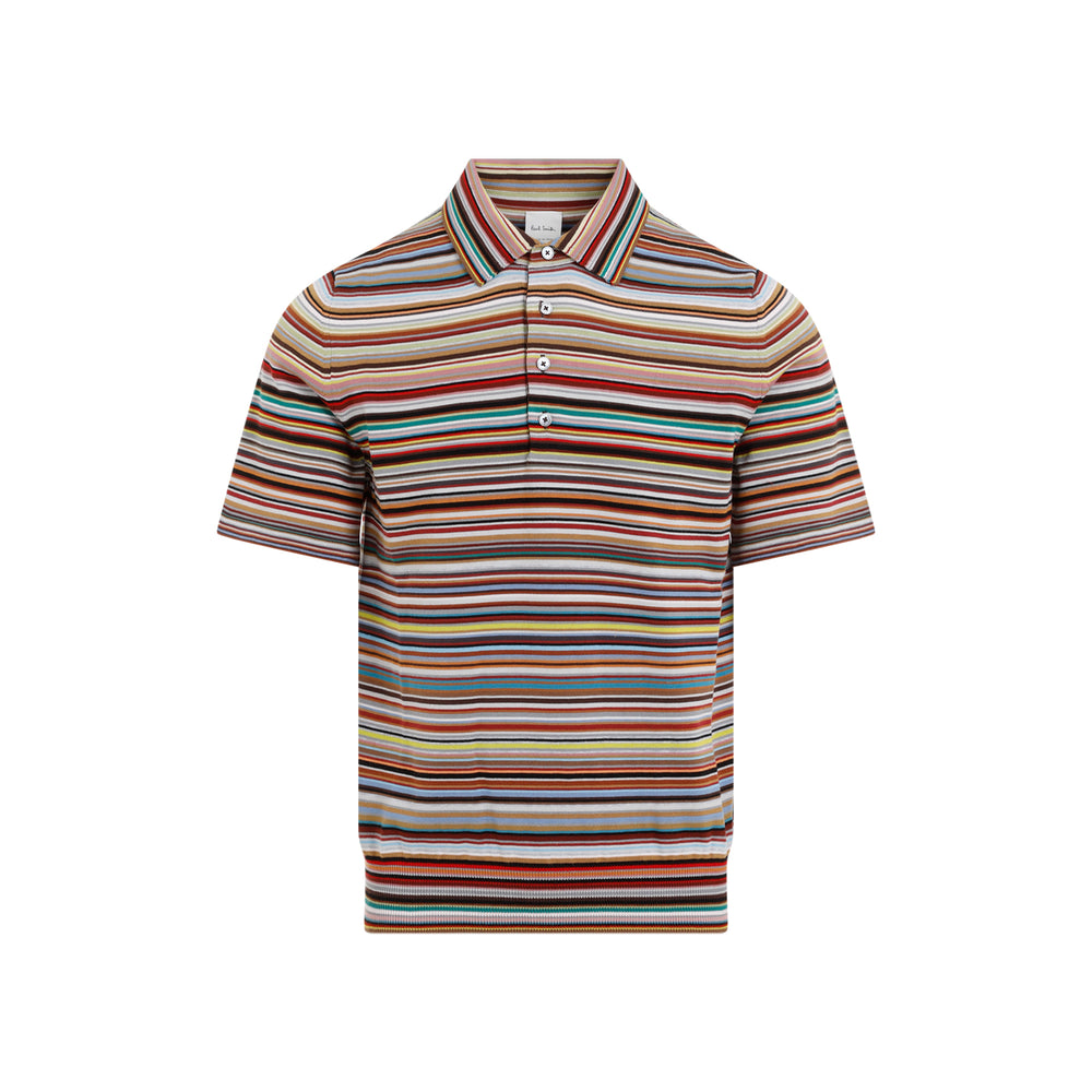 Multi Colored Organic Cotton Polo Shirt-1