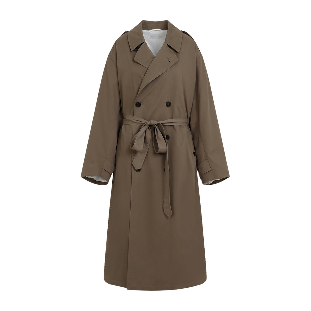 Taupe Brown Cotton Montrose Coat-1