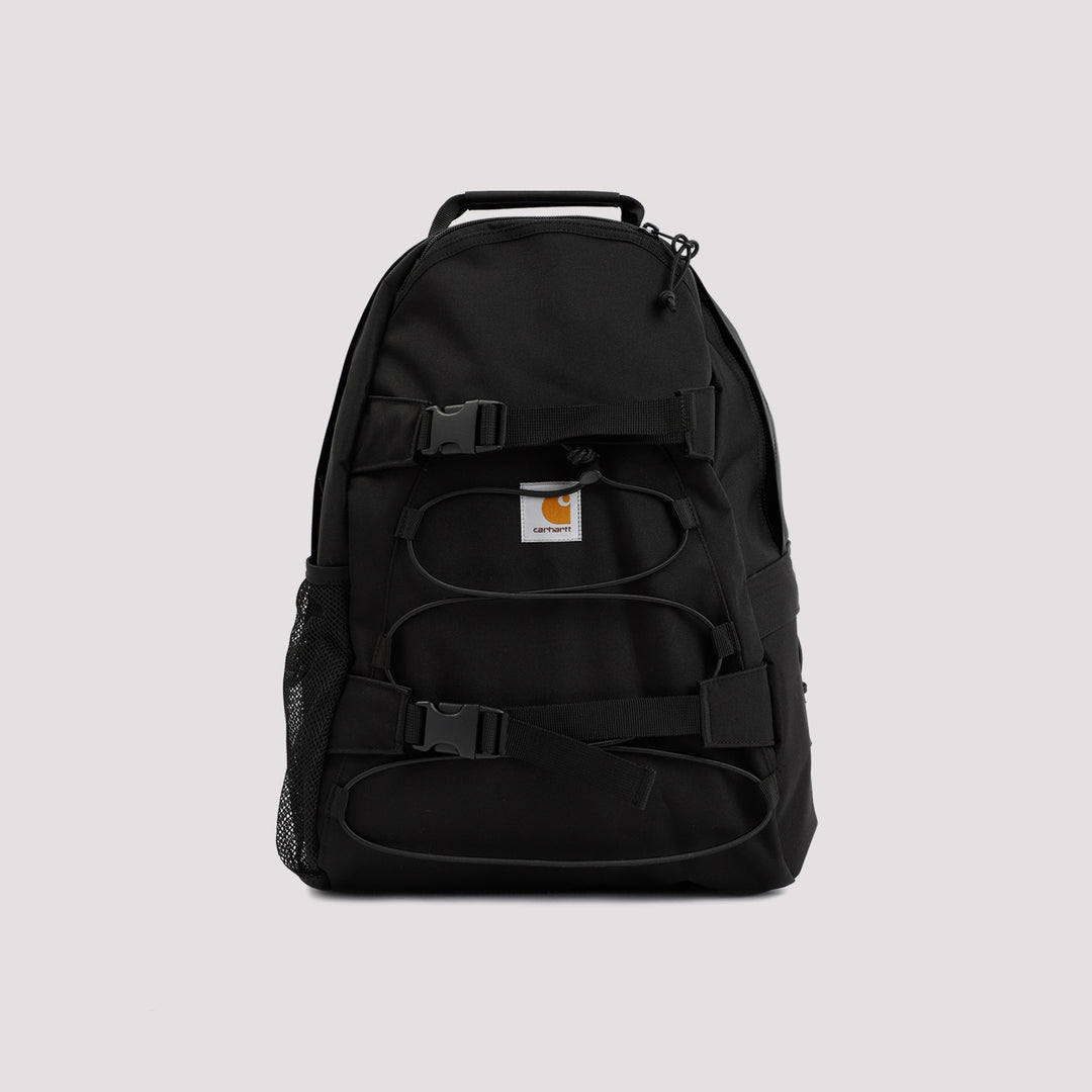 Black Kickflip Recycled Polyester Backpack-2