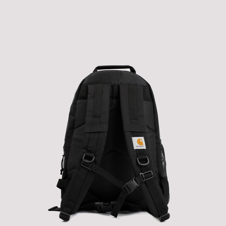 Black Kickflip Recycled Polyester Backpack-3