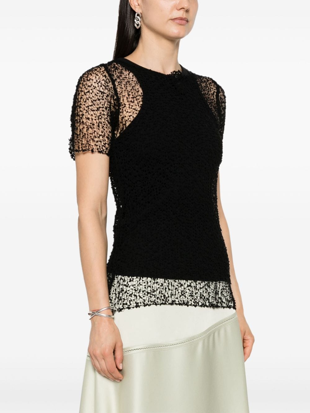 dot-embroidered semi-sheer top-3