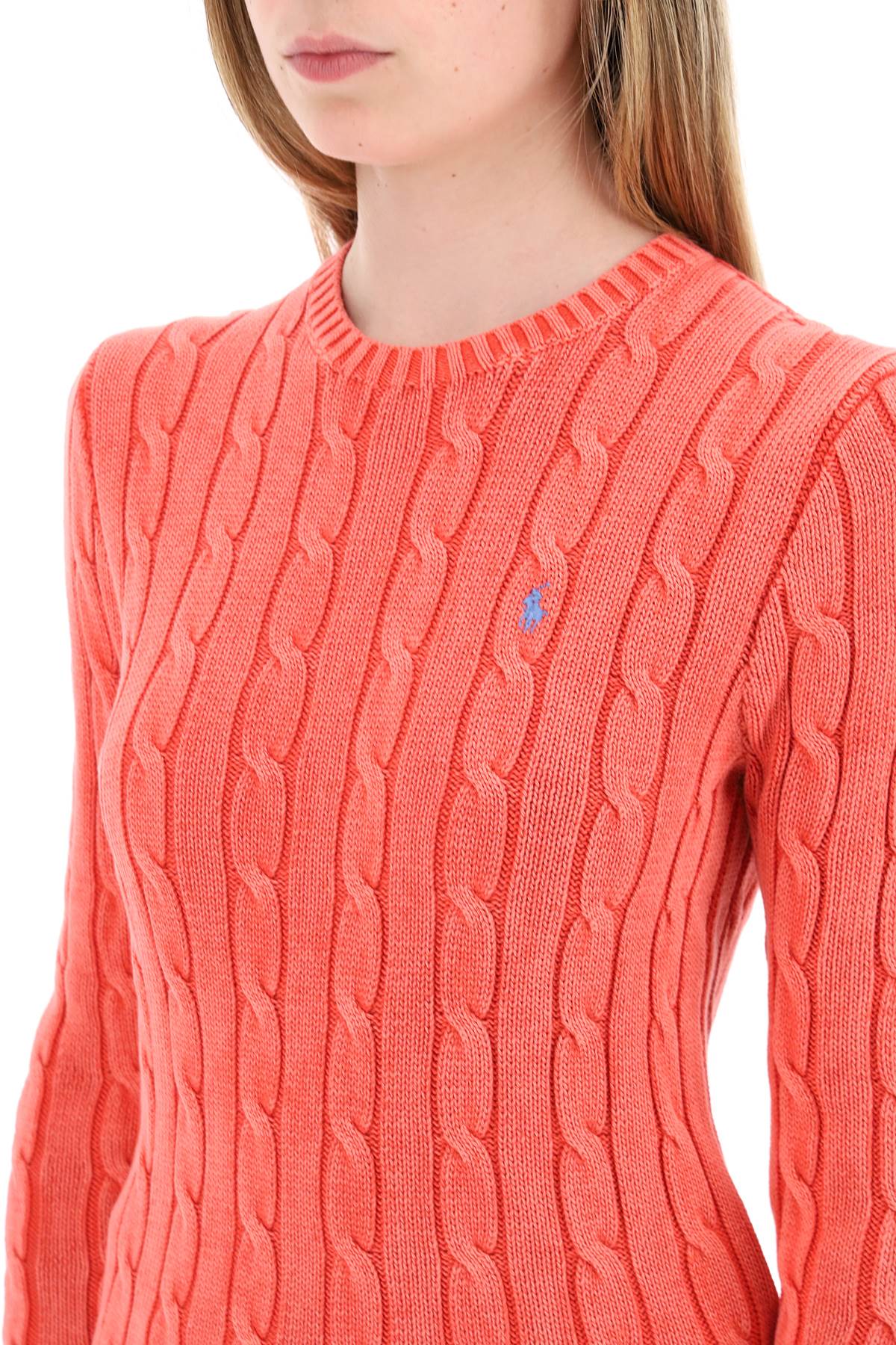 cotton cable knit pullover sweater-3