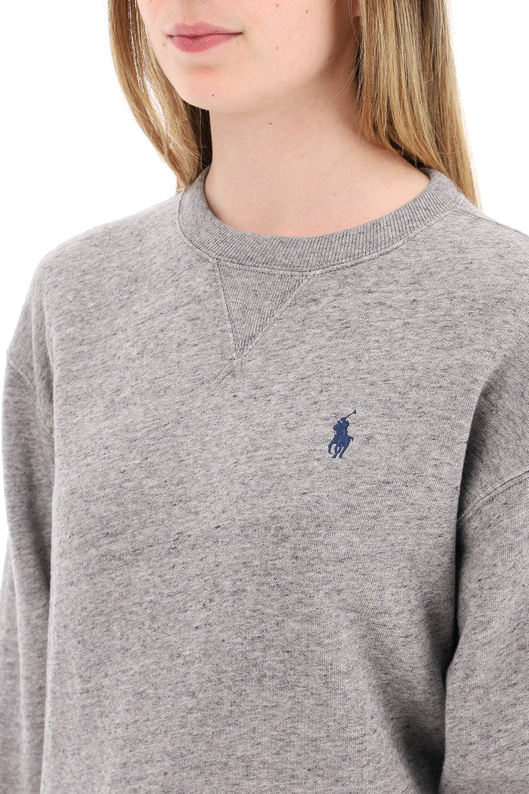 embroidered logo sweatshirt-3