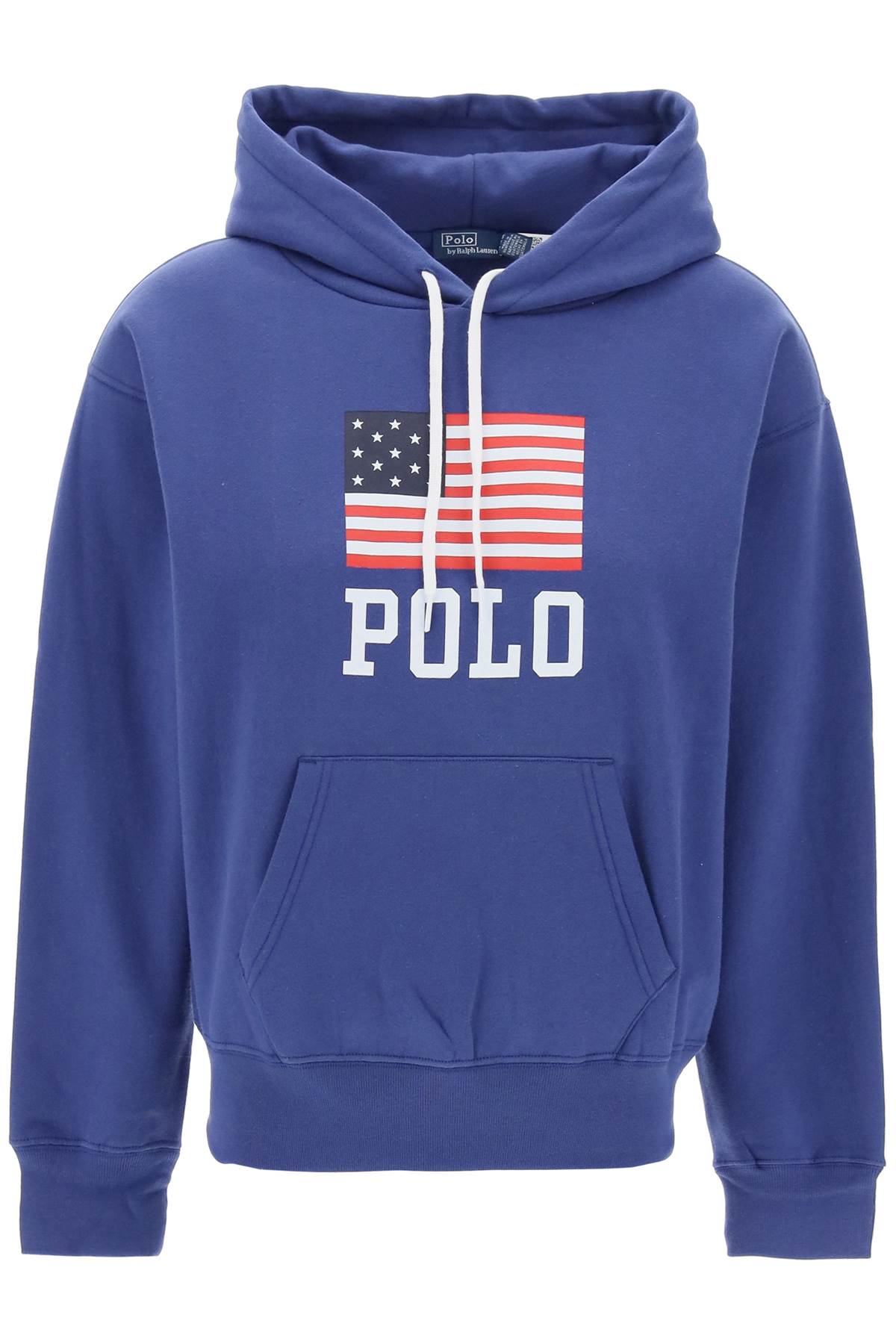 Polo ralph lauren hooded sweatshirt with flag print-0