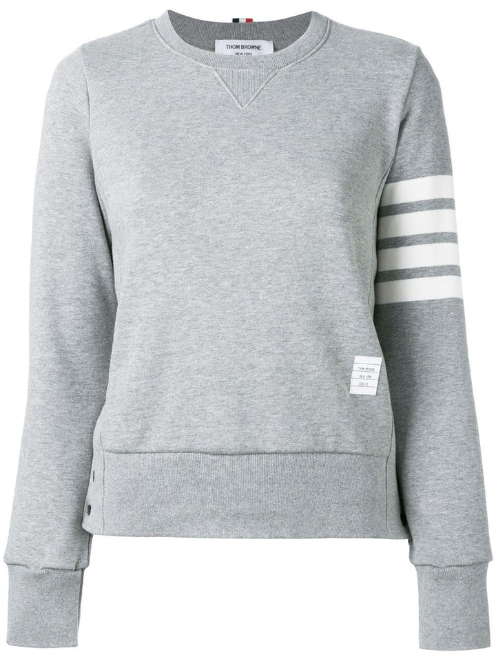 four-bar stripe cotton sweatshirt-1