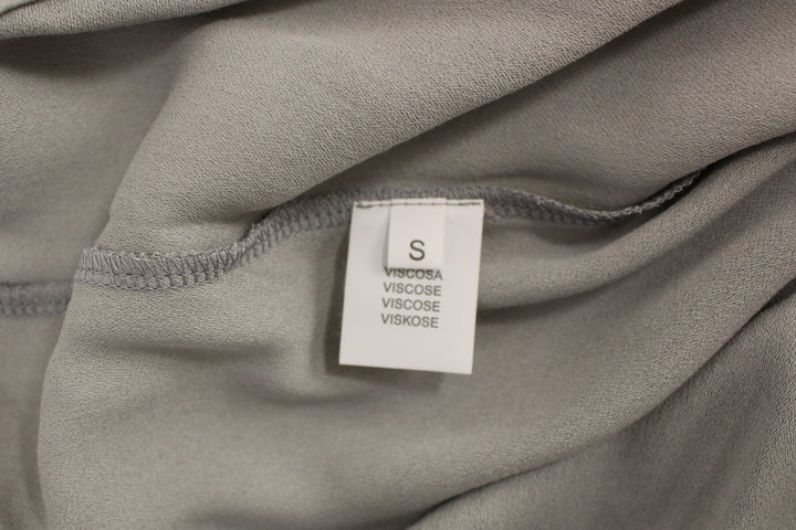 Comeforbreakfast Gray Viscose Tank Top Shirt Blouse