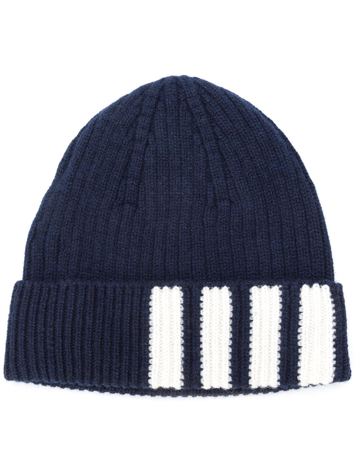 cashmere ribbed-knit beanie-0