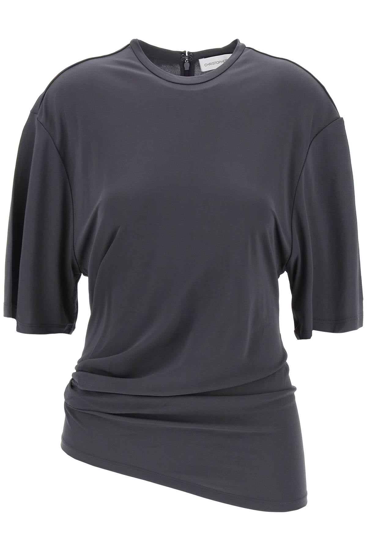 Christopher esber top with side draping detail-0