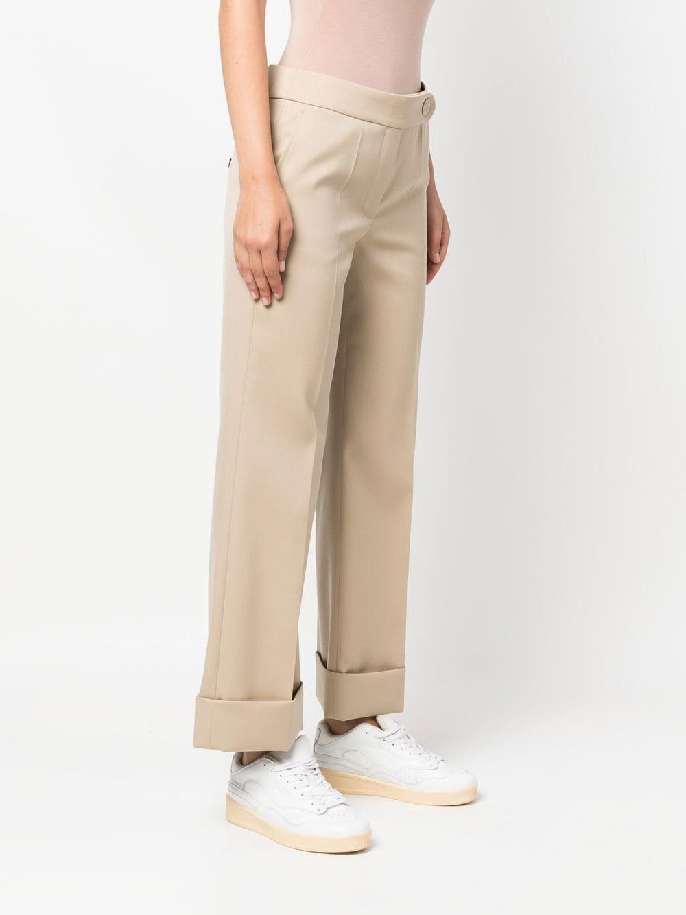 LANVIN mid-rise cropped wool trousers-3