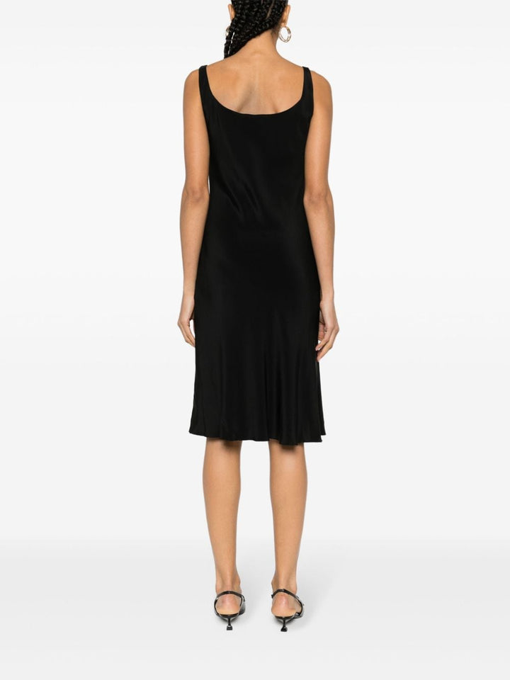 Cady logo-plaque midi dress-2