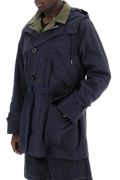 reversible cotton blend overcoat with-3